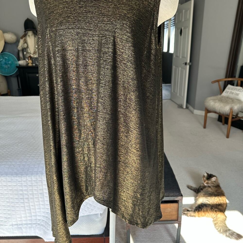 Eileen Fisher Metallic Gold Tank Top, size large - Picture 10 of 10
